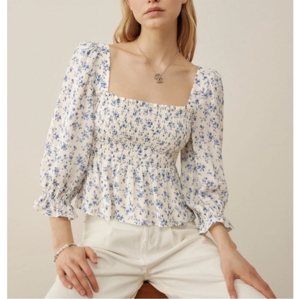 Reformation Braelyn Floral Top